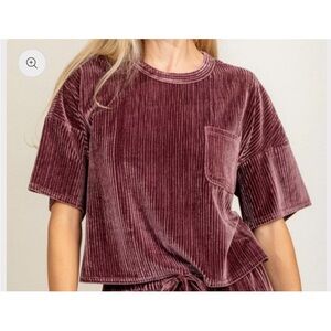 Velvet Mauve Oversized Tee